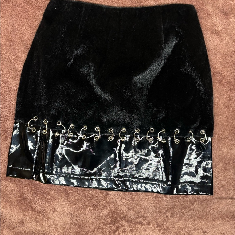 Rehab Luxe Black Faux Fur Jacket - Picture 7 of 8